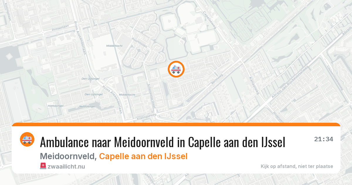 Ambulance naar Meidoornveld in Capelle aan den IJssel — 7 mrt 2026