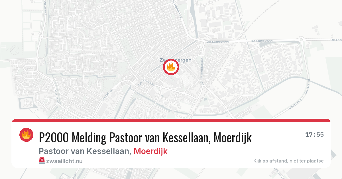 P2000 Melding Pastoor van Kessellaan, Moerdijk — 7 mei 2026