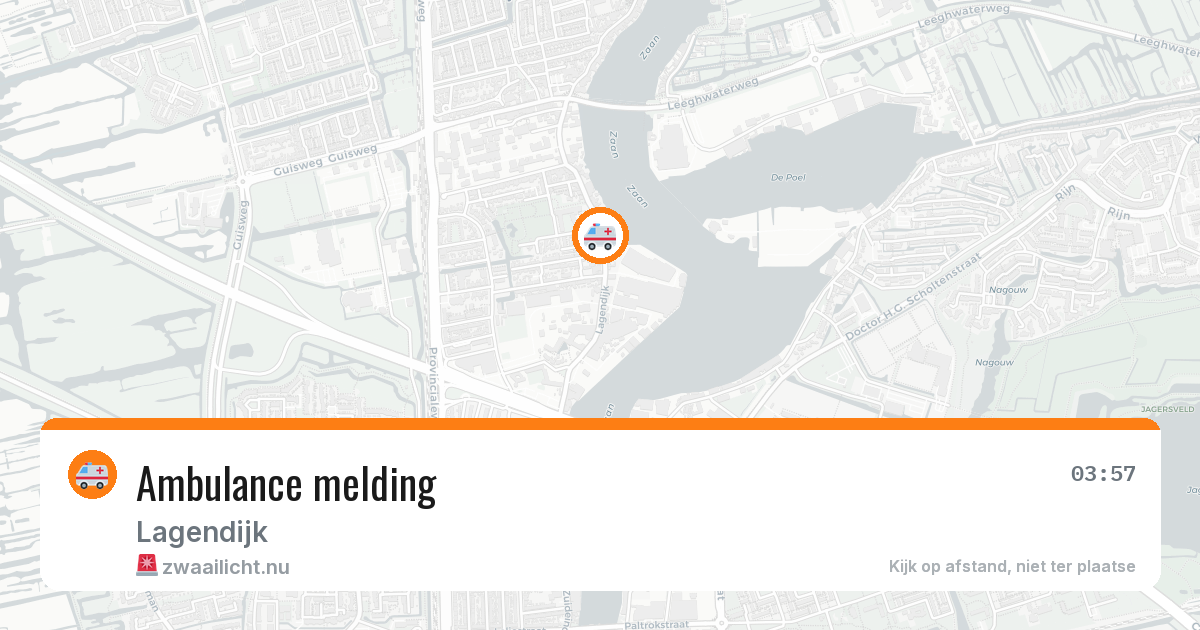 Ambulance melding — 17 mei 2026