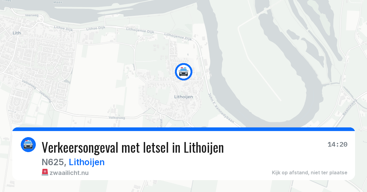 Verkeersongeval met letsel in Lithoijen — 22 mei 2026