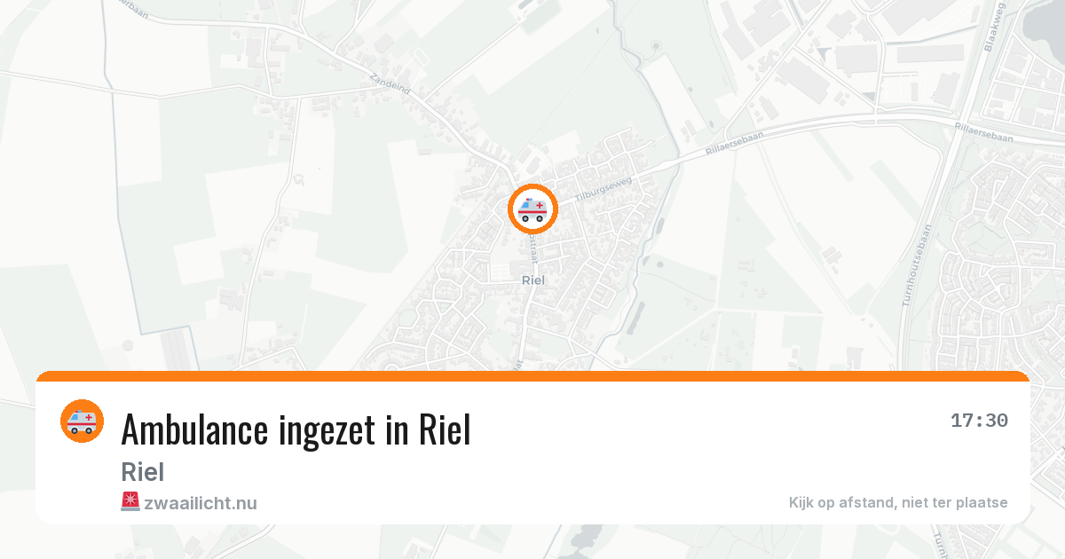 Ambulance ingezet in Riel — 17 jul 2026