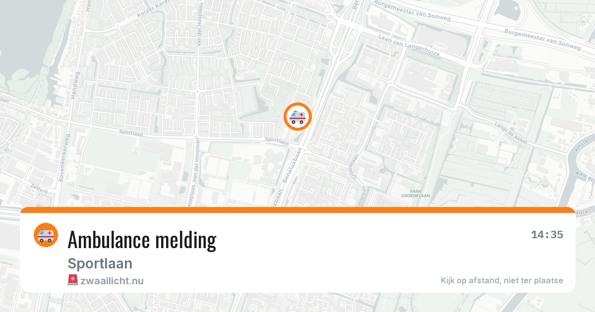 Ambulance melding — 20 jul 2026