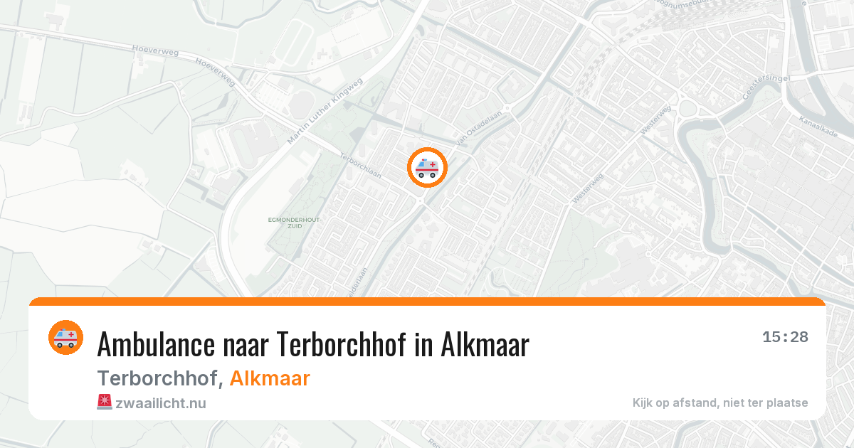 Ambulance naar Terborchhof in Alkmaar — 27 apr 2026
