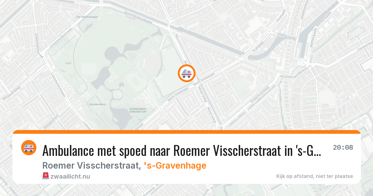 Ambulance met spoed naar Roemer Visscherstraat in 's-Gravenhage — 9 apr 2026