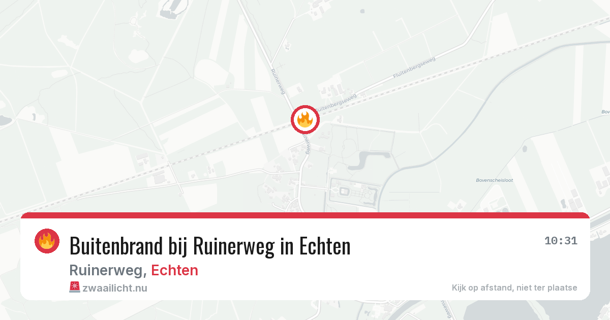 Buitenbrand bij Ruinerweg in Echten — 22 jul 2026