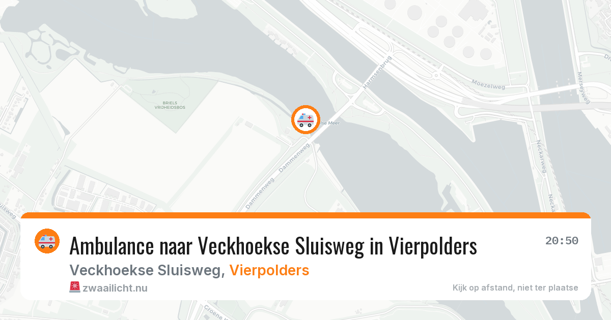 Ambulance naar Veckhoekse Sluisweg in Vierpolders — 11 jul 2026