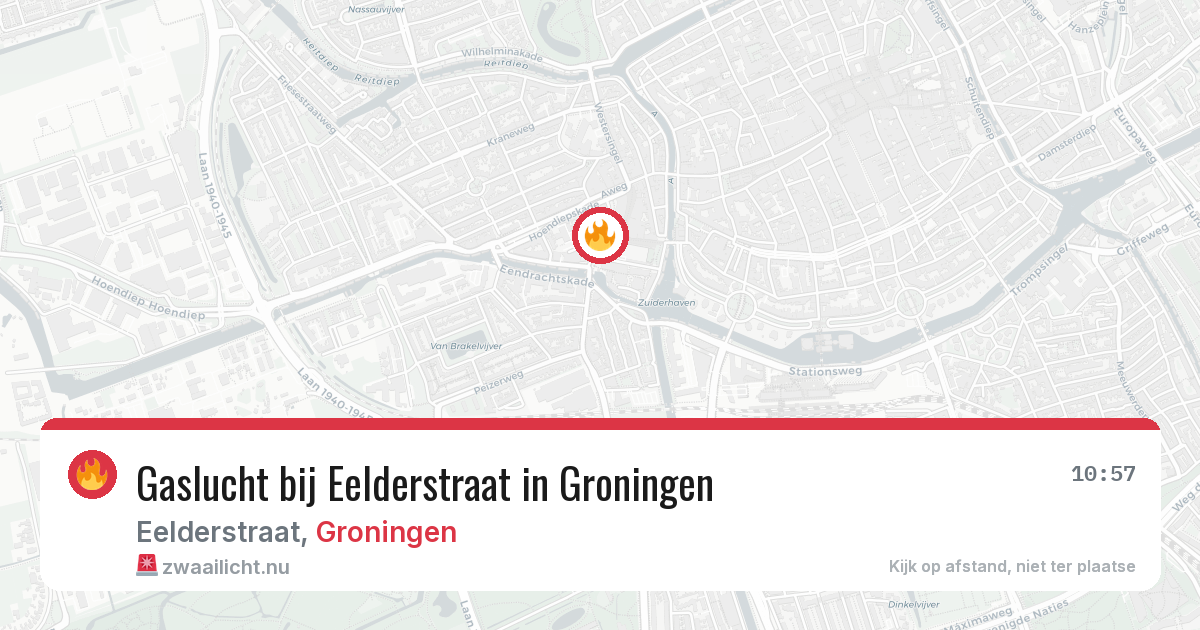 Gaslucht bij Eelderstraat in Groningen — 2 jun 2026