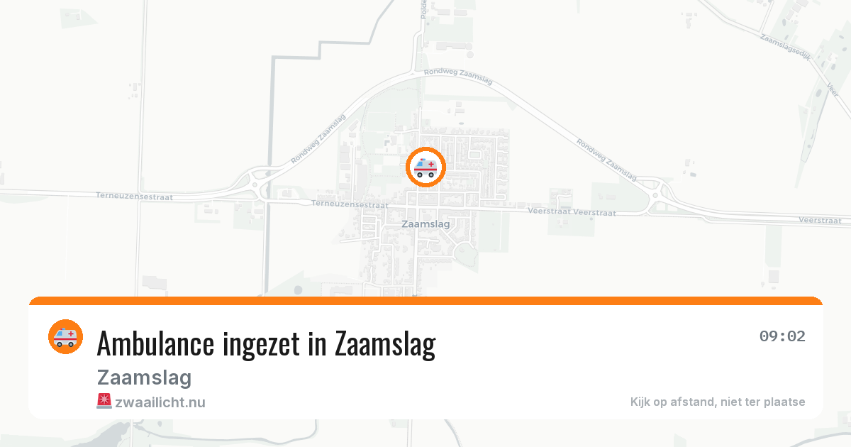 Ambulance ingezet in Zaamslag — 8 jul 2026