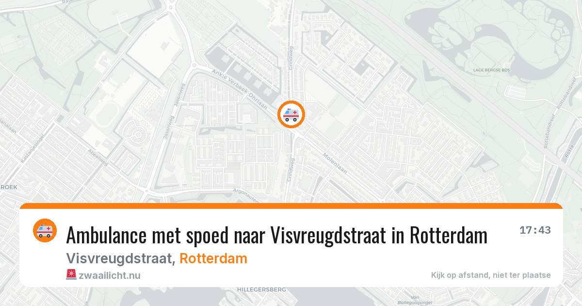 Ambulance met spoed naar Visvreugdstraat in Rotterdam — 14 jul 2026