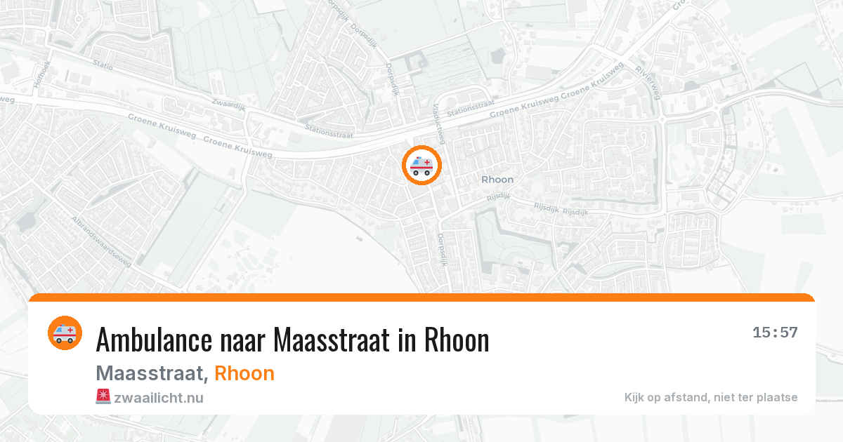 Ambulance naar Maasstraat in Rhoon — 14 jul 2026
