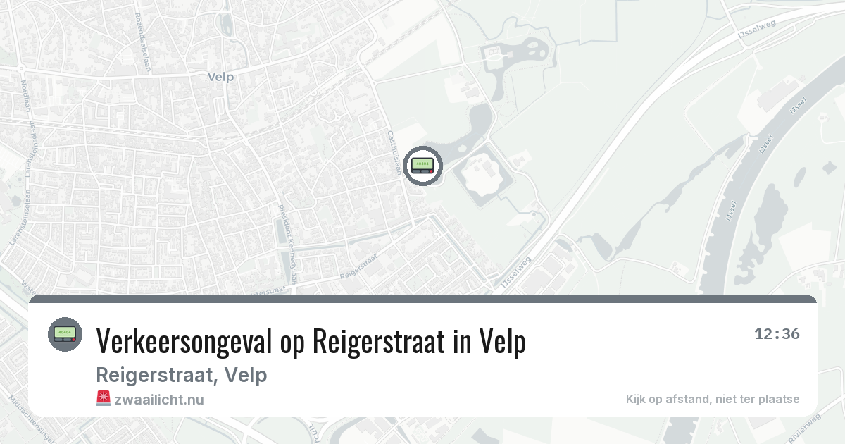 Verkeersongeval op Reigerstraat in Velp — 14 apr 2026