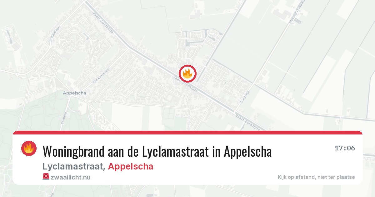 Woningbrand aan de Lyclamastraat in Appelscha — 29 mei 2026