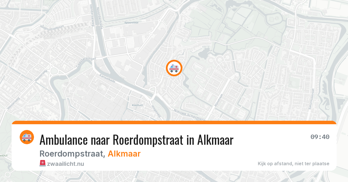 Ambulance naar Roerdompstraat in Alkmaar — 14 jul 2026