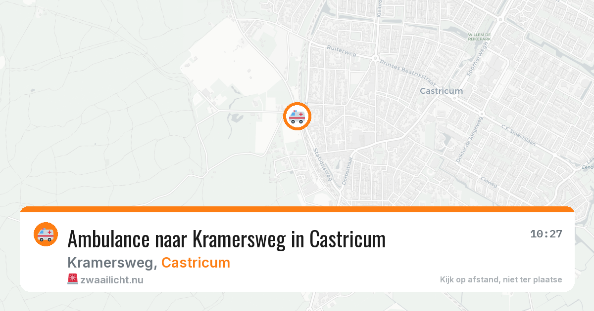 Ambulance naar Kramersweg in Castricum — 7 jul 2026
