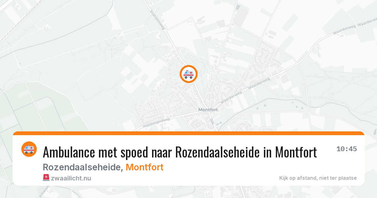 Ambulance met spoed naar Rozendaalseheide in Montfort — 30 jan 2026