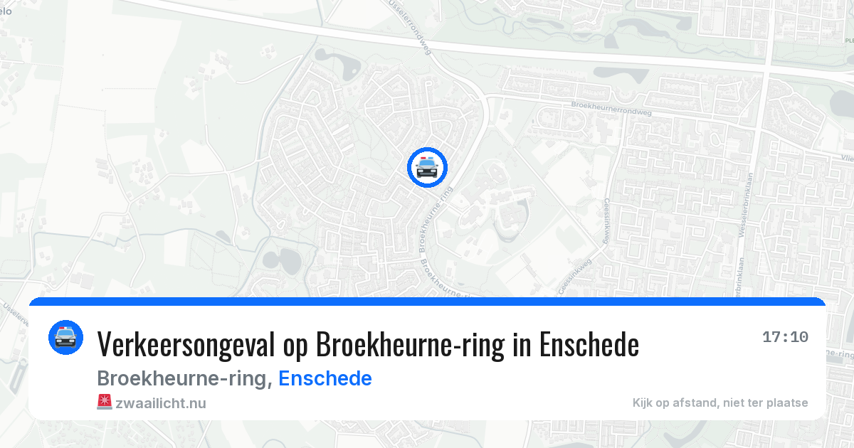 Verkeersongeval op Broekheurne-ring in Enschede — 10 jul 2026
