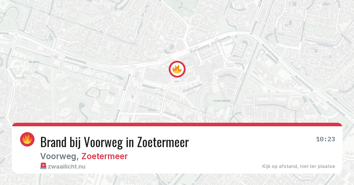 Brand bij Voorweg in Zoetermeer — 4 apr 2026