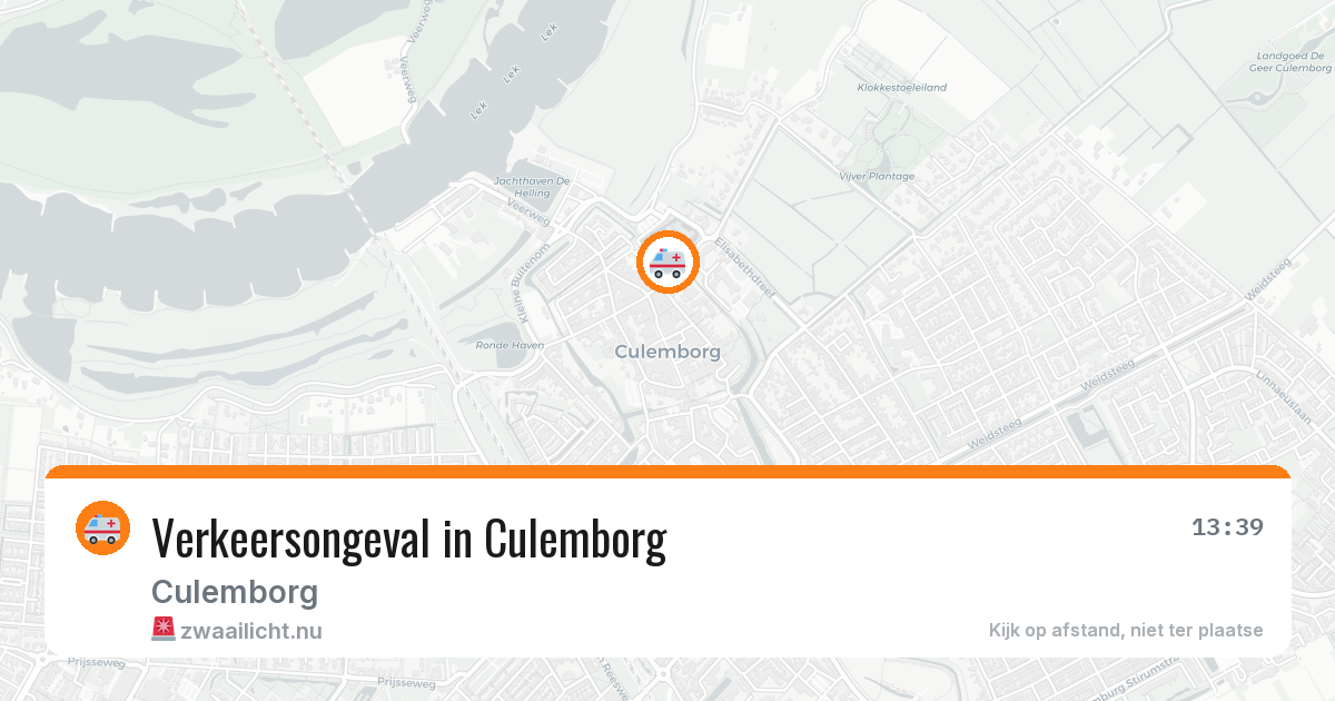 Verkeersongeval in Culemborg — 11 jul 2026