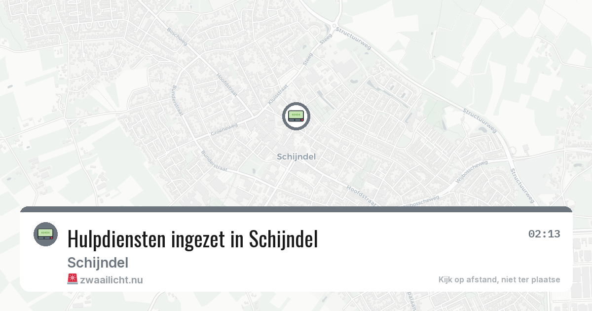 Hulpdiensten ingezet in Schijndel — 8 feb 2026 | 🚨 Zwaailicht.nu
