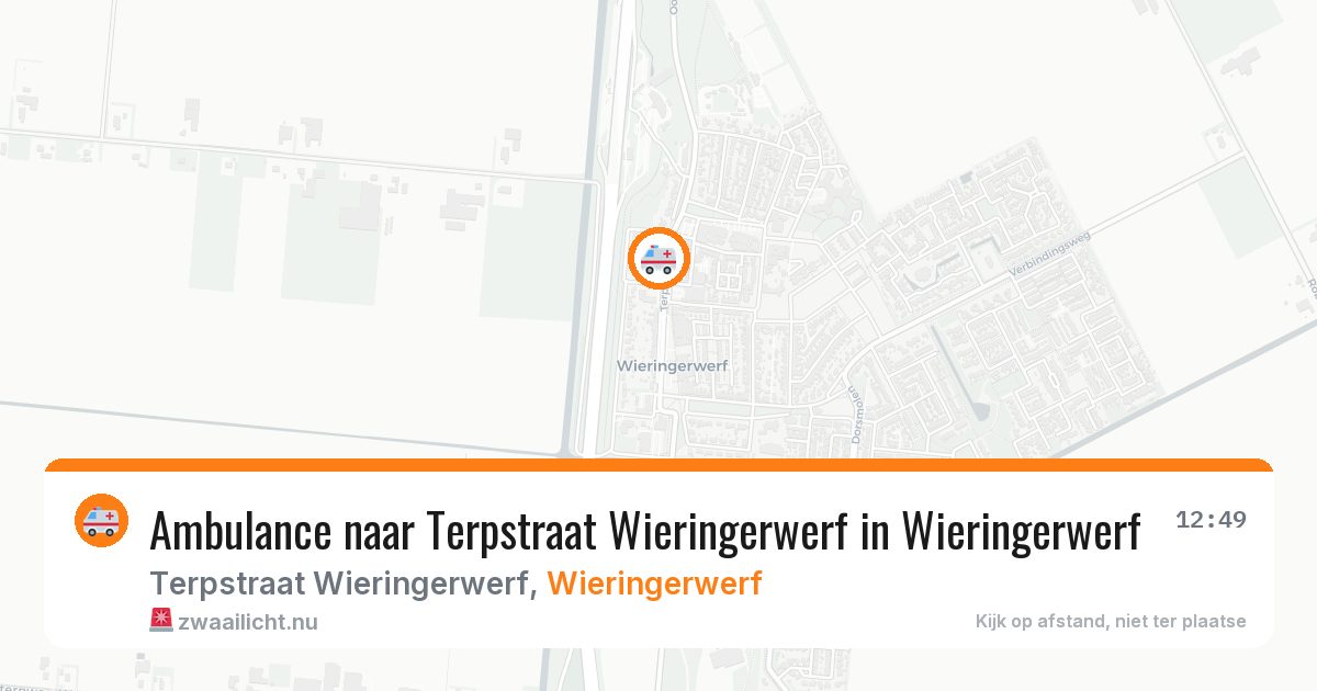Ambulance naar Terpstraat Wieringerwerf in Wieringerwerf — 15 jul 2026