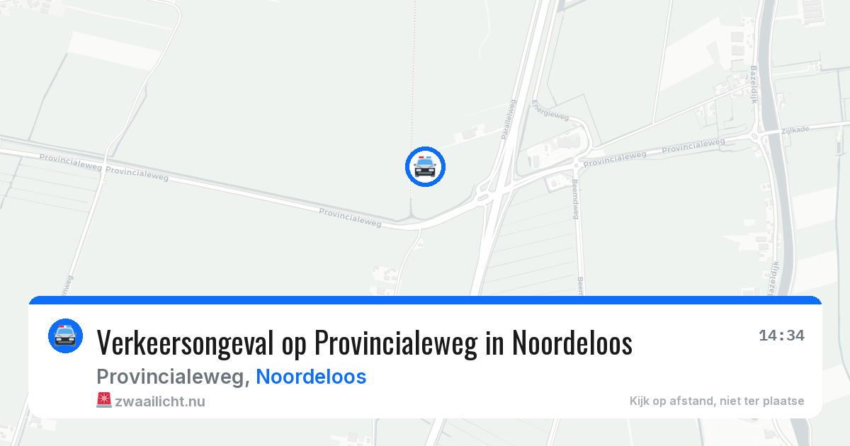 Verkeersongeval op Provincialeweg in Noordeloos — 20 mrt 2026