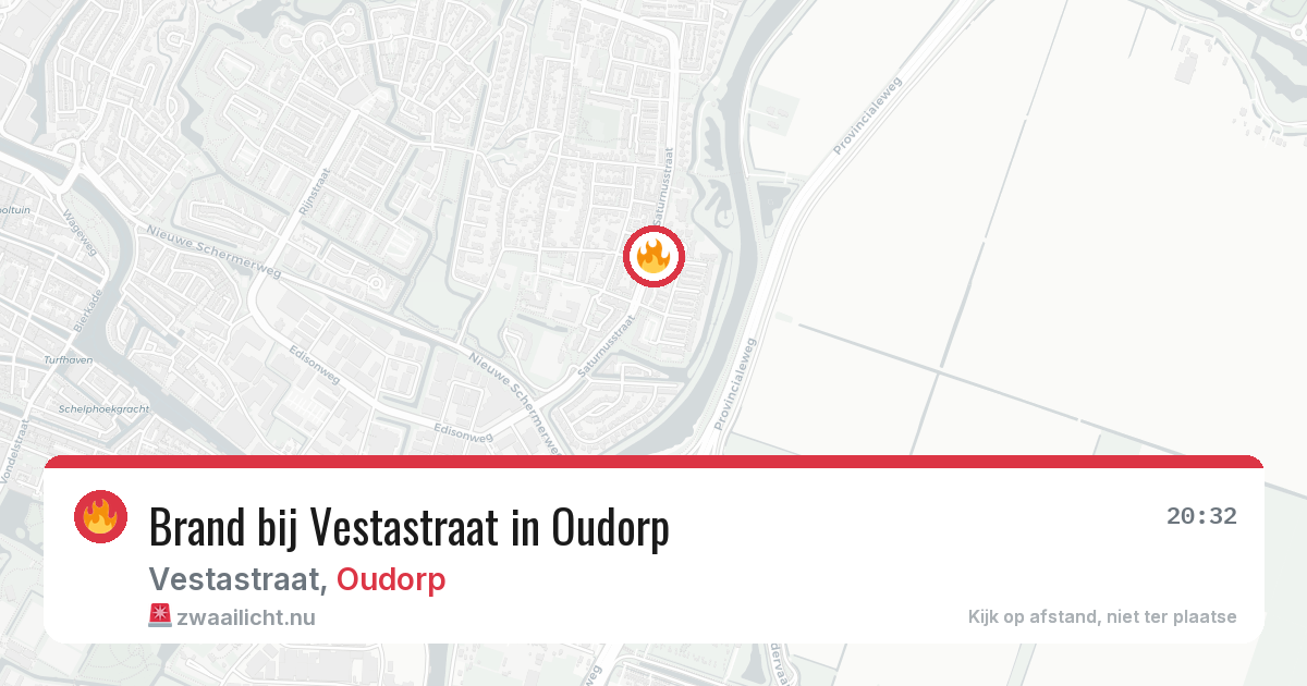 Brand bij Vestastraat in Oudorp — 10 mei 2026