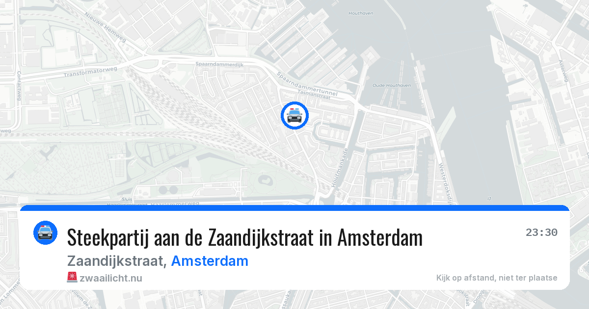 Steekpartij aan de Zaandijkstraat in Amsterdam — 22 jul 2026