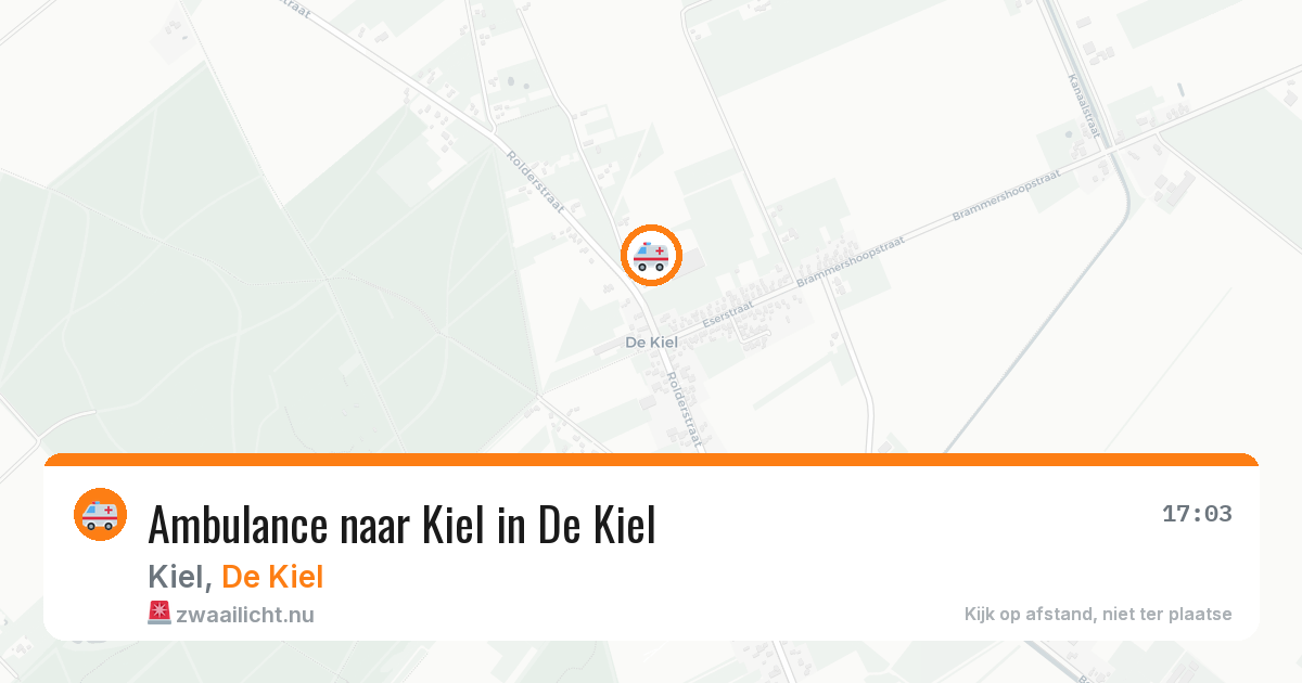 Ambulance naar Kiel in De Kiel — 8 jul 2026