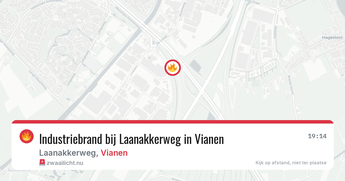 Industriebrand bij Laanakkerweg in Vianen — 29 mei 2026