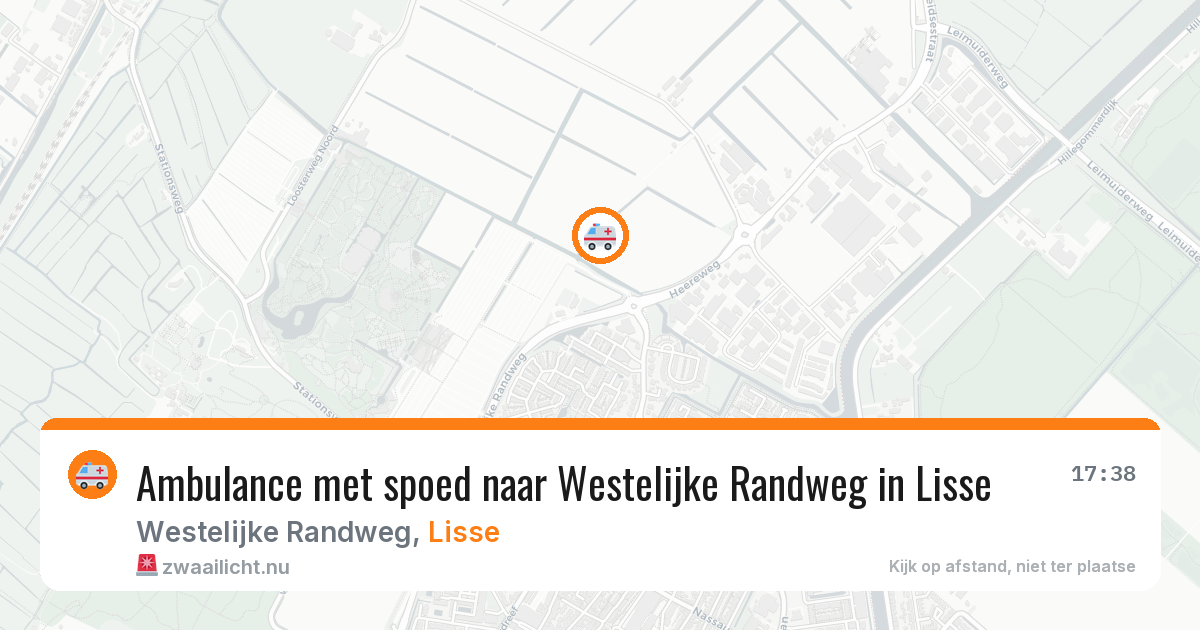 Ambulance met spoed naar Westelijke Randweg in Lisse — 15 feb 2026