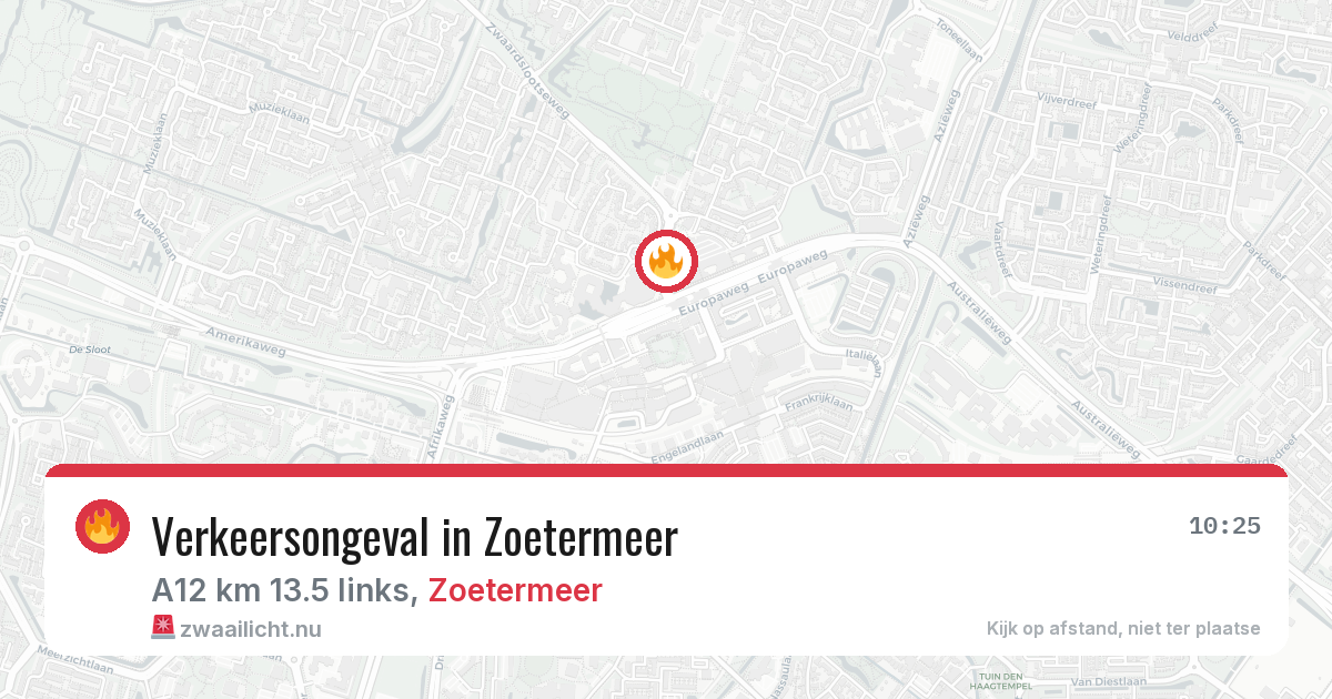 Verkeersongeval in Zoetermeer — 9 jun 2026