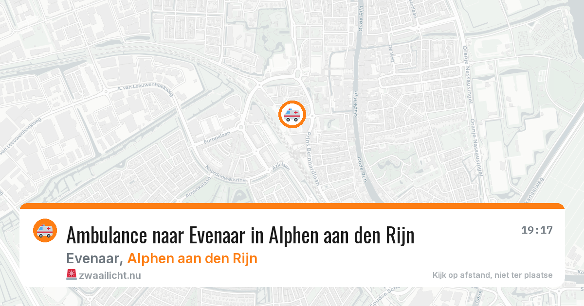 Ambulance naar Evenaar in Alphen aan den Rijn — 23 jul 2026