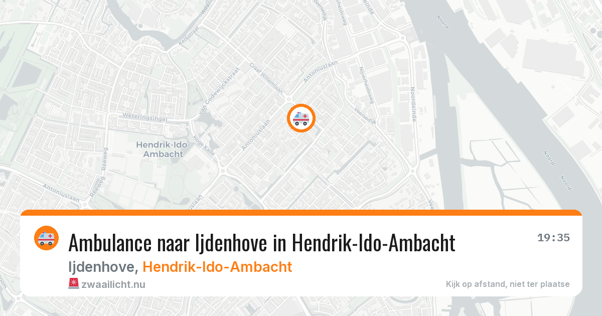 Ambulance naar Ijdenhove in Hendrik-Ido-Ambacht — 11 jul 2026