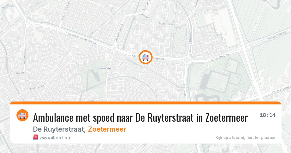 Ambulance met spoed naar De Ruyterstraat in Zoetermeer — 23 jan 2026