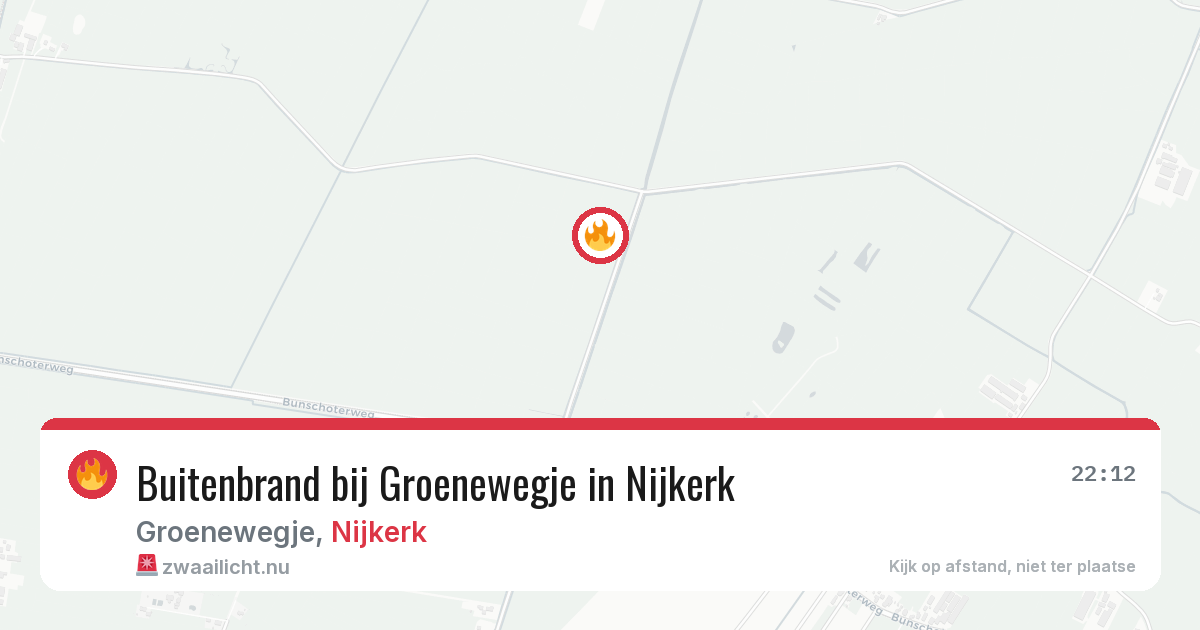 Buitenbrand bij Groenewegje in Nijkerk — 8 mei 2026