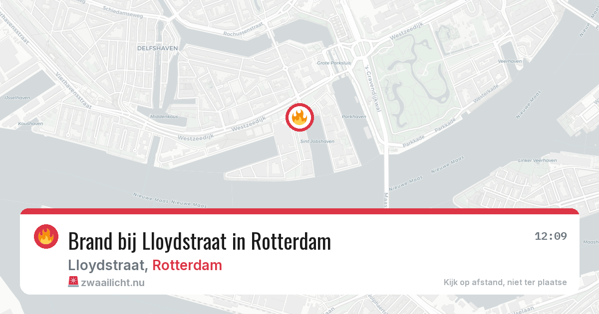 Brand bij Lloydstraat in Rotterdam — 14 jul 2026