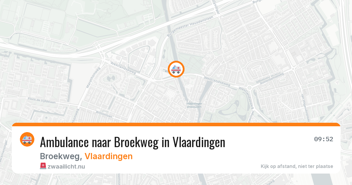 Ambulance naar Broekweg in Vlaardingen — 7 jun 2026