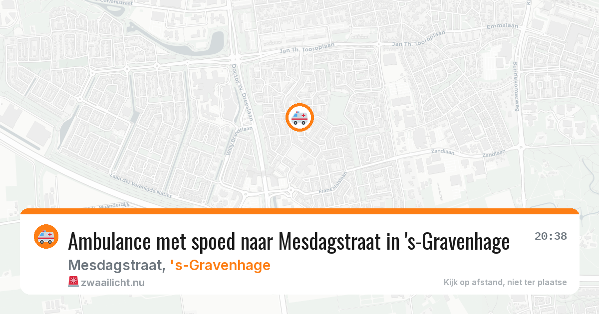 Ambulance met spoed naar Mesdagstraat in 's-Gravenhage — 6 apr 2026