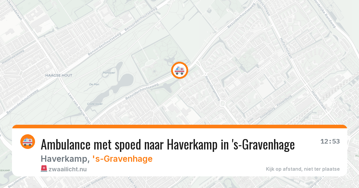 Ambulance met spoed naar Haverkamp in 's-Gravenhage — 16 mrt 2026