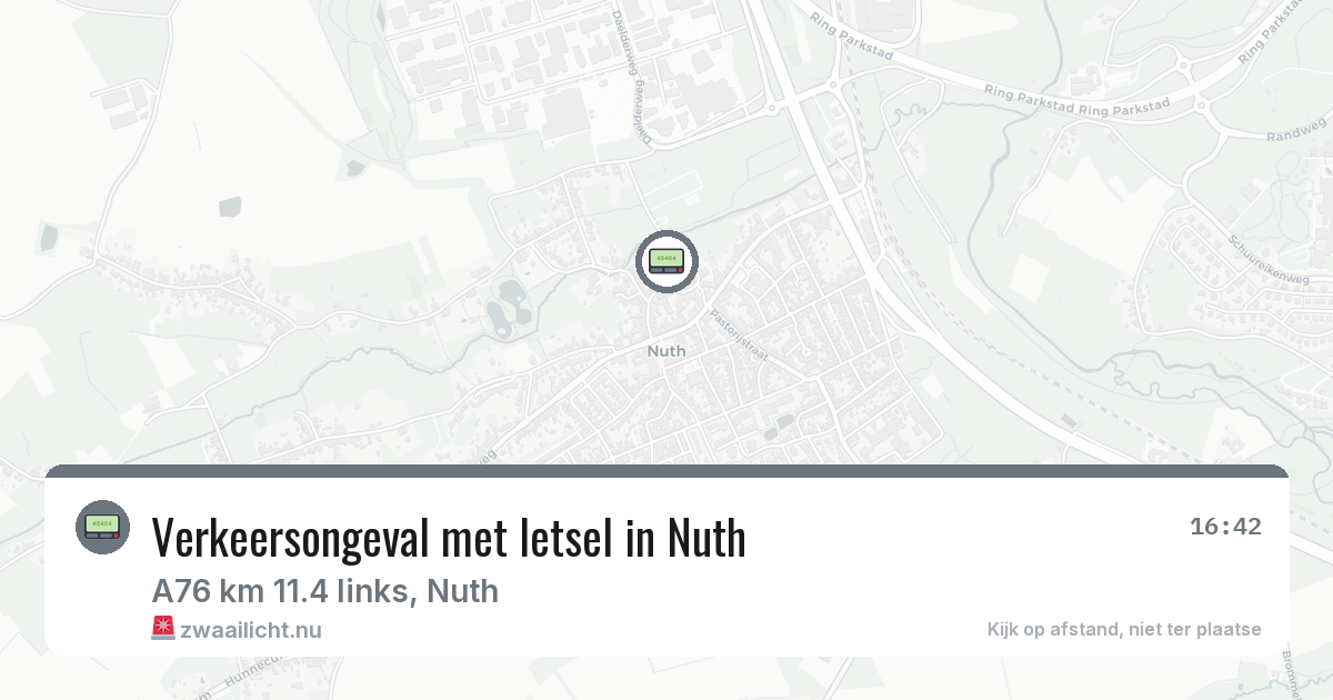 Verkeersongeval met letsel in Nuth — 8 jul 2026