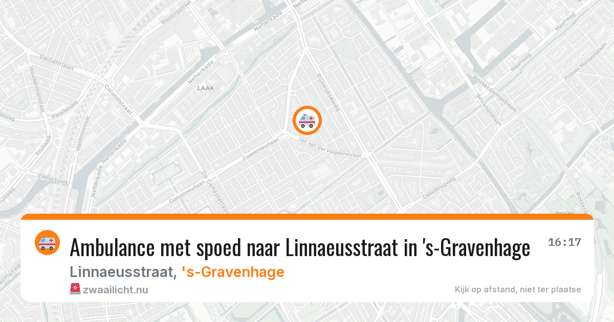 Ambulance met spoed naar Linnaeusstraat in 's-Gravenhage — 6 mei 2026