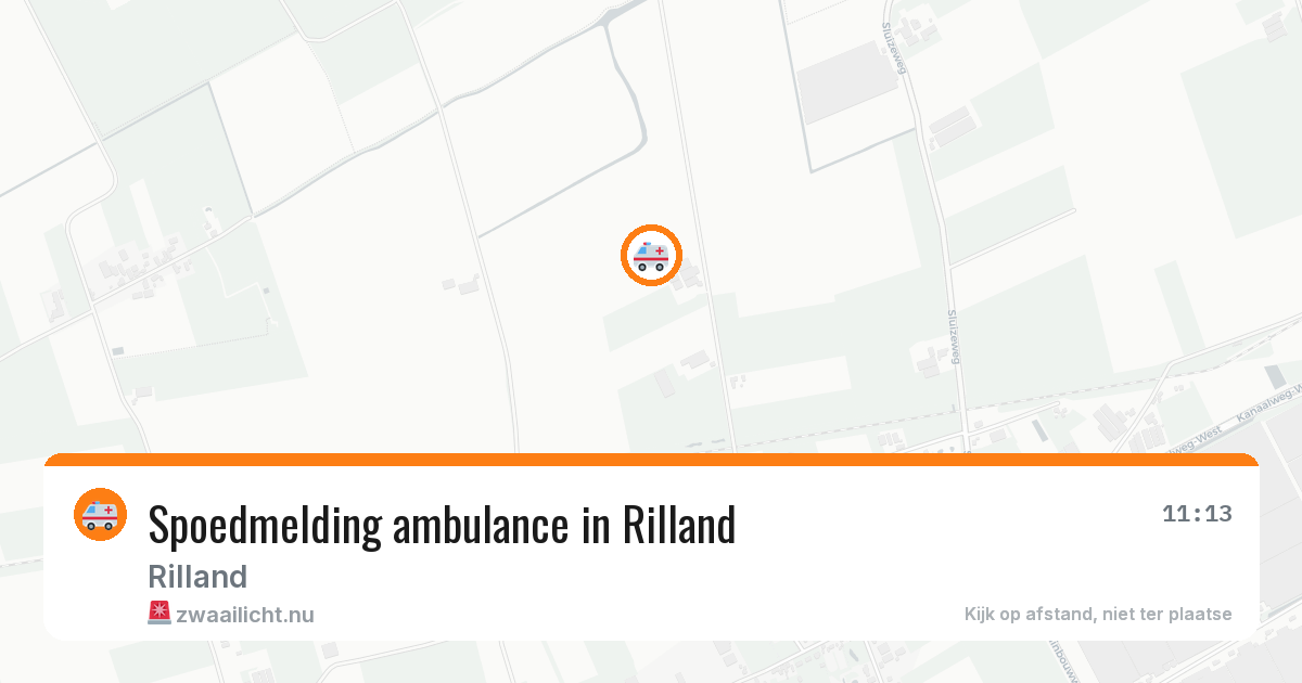 Spoedmelding ambulance in Rilland — 15 jul 2026