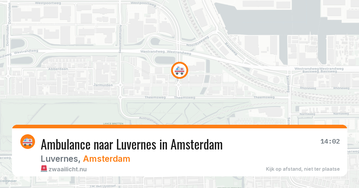 Ambulance naar Luvernes in Amsterdam — 23 jul 2026