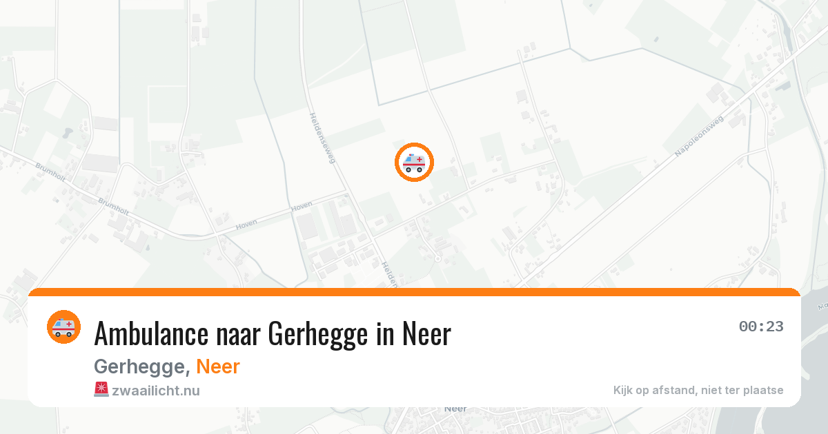 Ambulance naar Gerhegge in Neer — 21 jul 2026