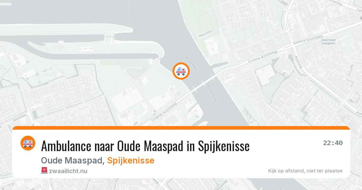 Ambulance naar Oude Maaspad in Spijkenisse — 28 mrt 2026