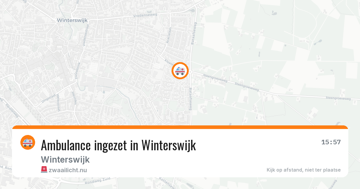 Ambulance ingezet in Winterswijk — 13 jul 2026
