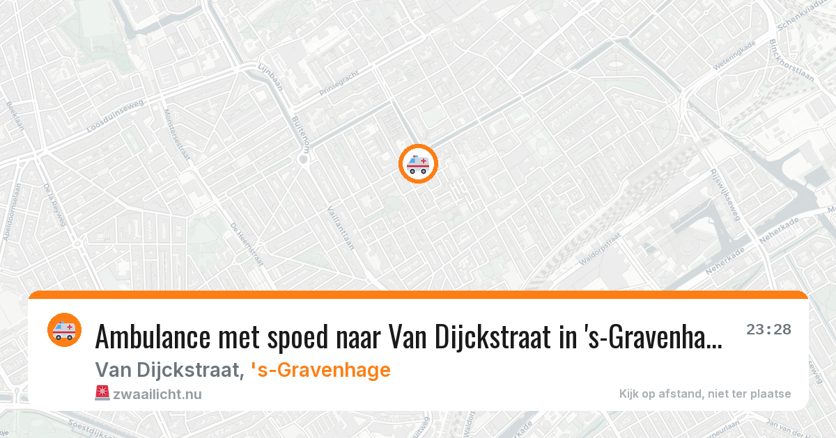 Ambulance met spoed naar Van Dijckstraat in 's-Gravenhage — 11 mei 2026