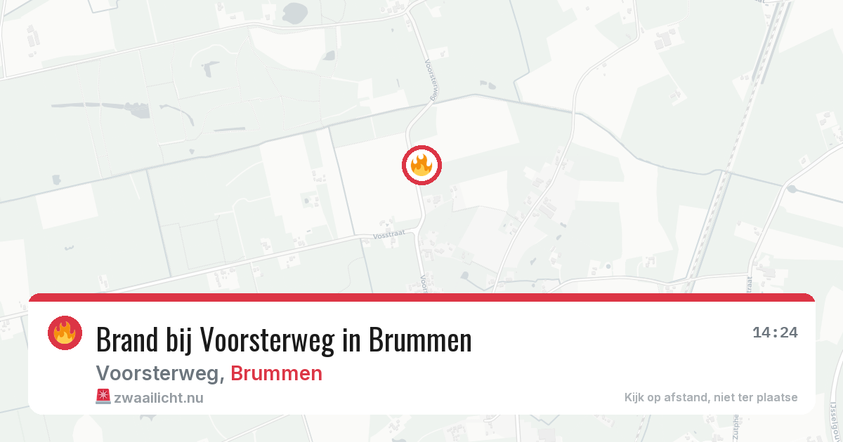 Brand bij Voorsterweg in Brummen — 18 apr 2026
