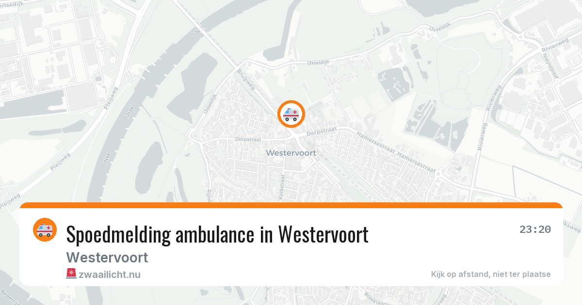 Spoedmelding ambulance in Westervoort — 15 jul 2026