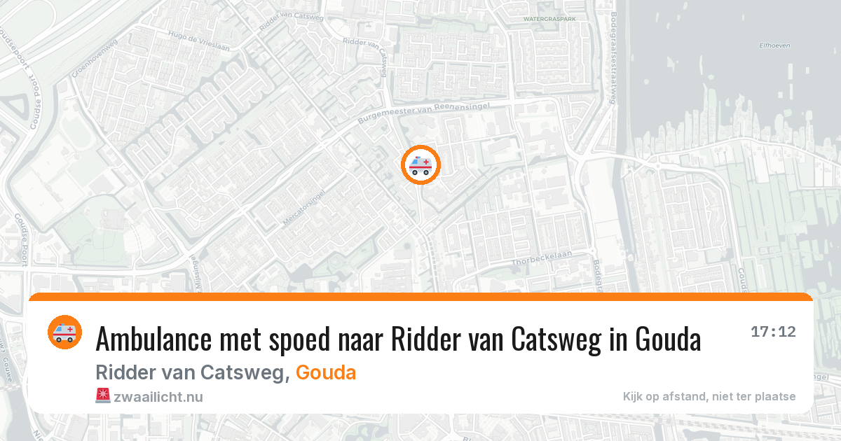 Ambulance met spoed naar Ridder van Catsweg in Gouda — 24 feb 2026
